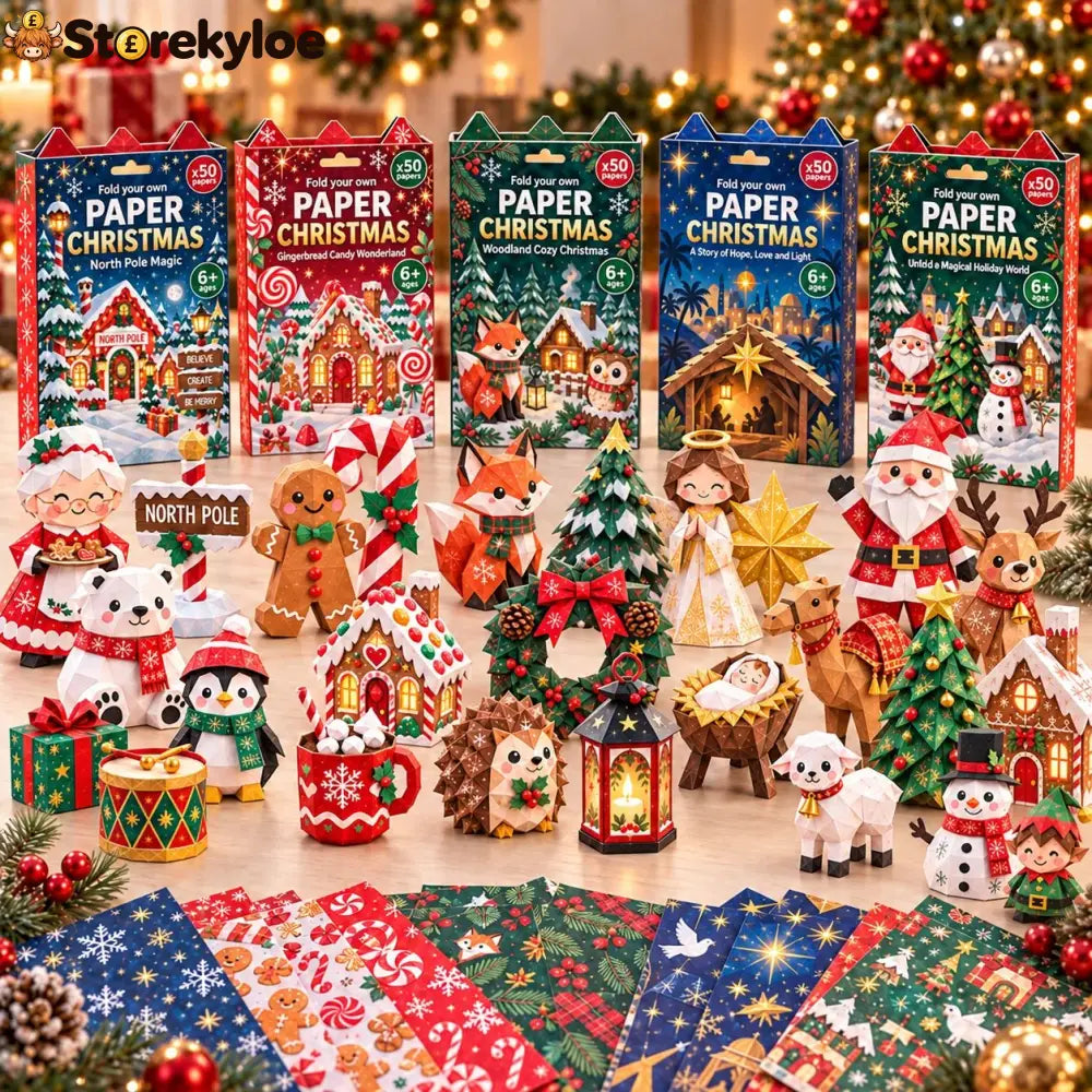 🧘Relaxing & Beginner-Friendly- 3D DIY Paper Christmas(💕Step-by-Step Guide Included)