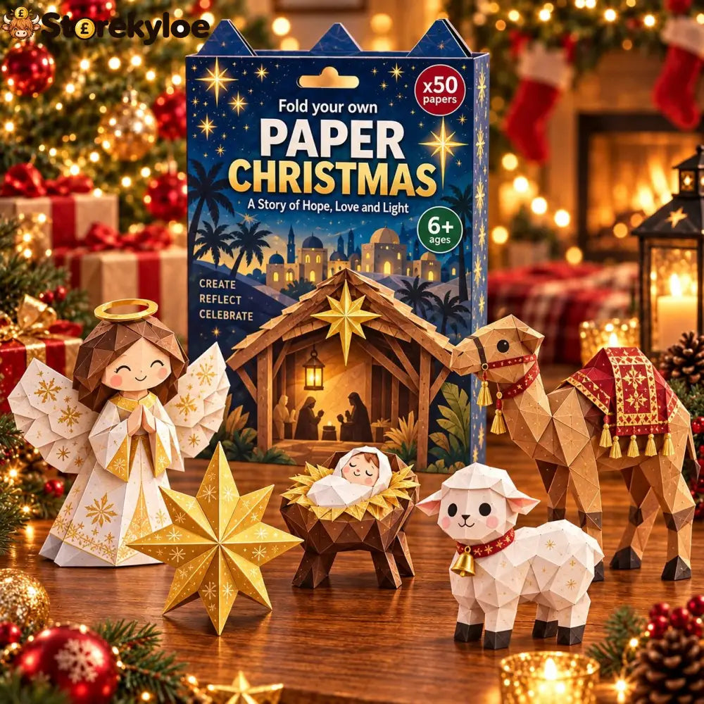🧘Relaxing & Beginner-Friendly- 3D DIY Paper Christmas(💕Step-by-Step Guide Included) - ✝️Nativity Story