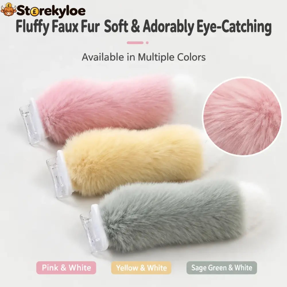 🐾 Remote Control Moving Car Tail – Usb Rechargeable Fluffy Vehicle Decoration