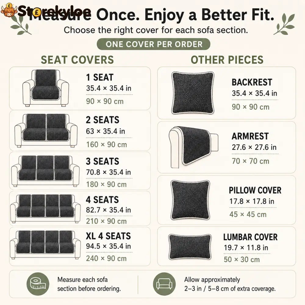 🛋️ Removable Sofa Cover – Washable Non-Slip Couch Protector 🐾