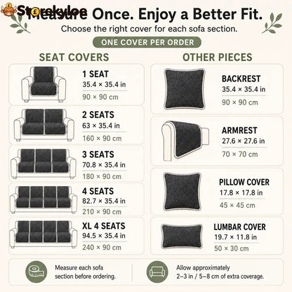 🛋️ Removable Sofa Cover – Washable Non-Slip Couch Protector 🐾