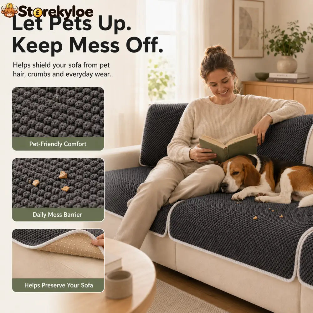 🛋️ Removable Sofa Cover – Washable Non-Slip Couch Protector 🐾