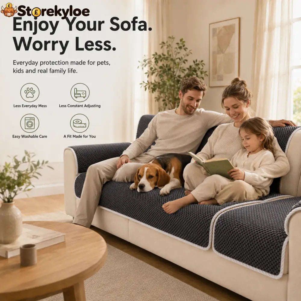 🛋️ Removable Sofa Cover – Washable Non-Slip Couch Protector 🐾
