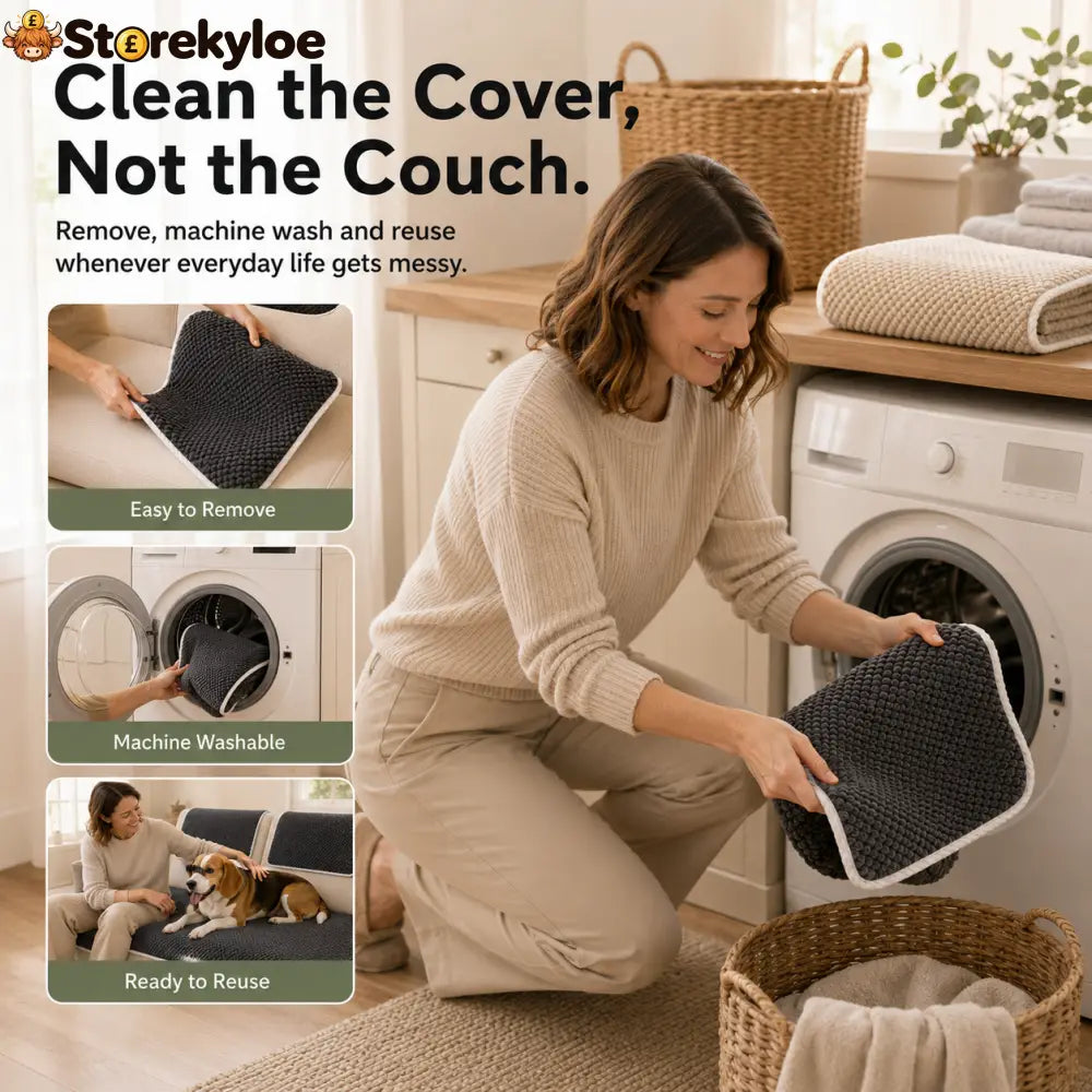 🛋️ Removable Sofa Cover – Washable Non-Slip Couch Protector 🐾