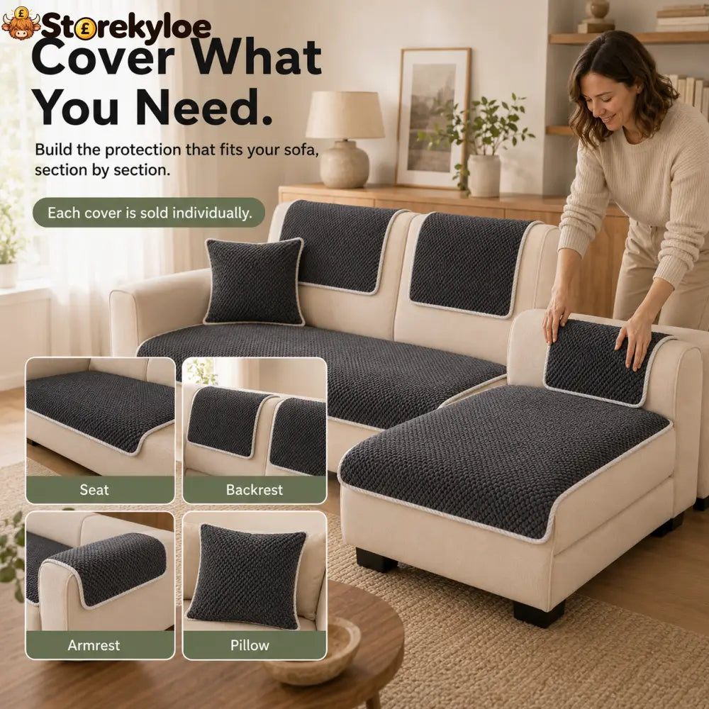 🛋️ Removable Sofa Cover – Washable Non-Slip Couch Protector 🐾
