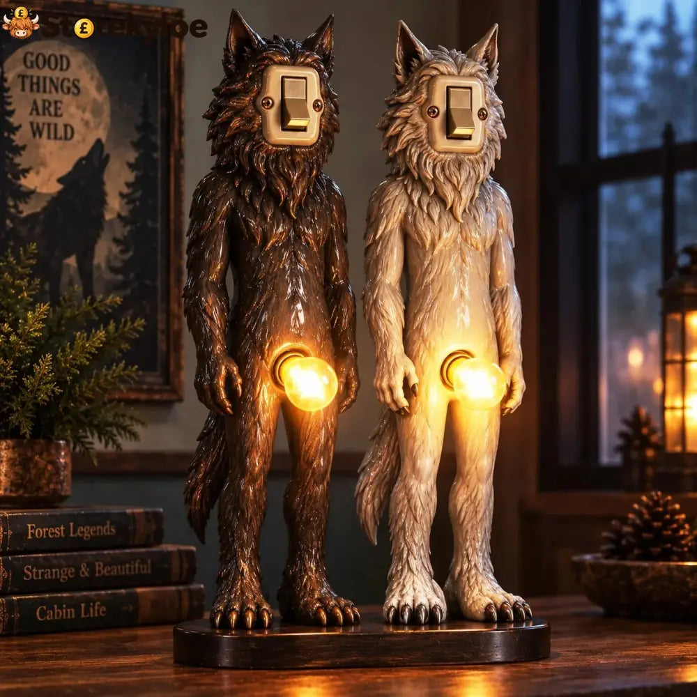 💡Retro Companions Oddity Lamp – Weirdly Charming Light - 🐺Werewolf