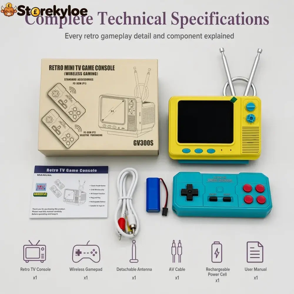 🎮 Retro Mini Tv Game Console - Blue