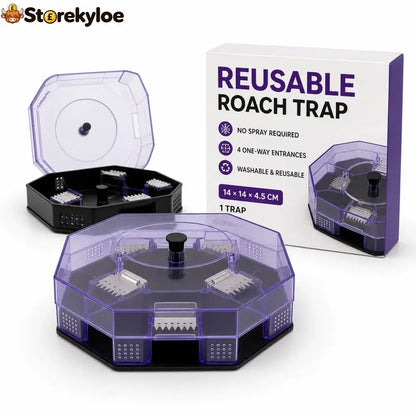 🪳✨ Reusable No-Spray Roach Trap – Chemical-Free Washable & Easy to Reuse 🏠♻️ - 1 Trap