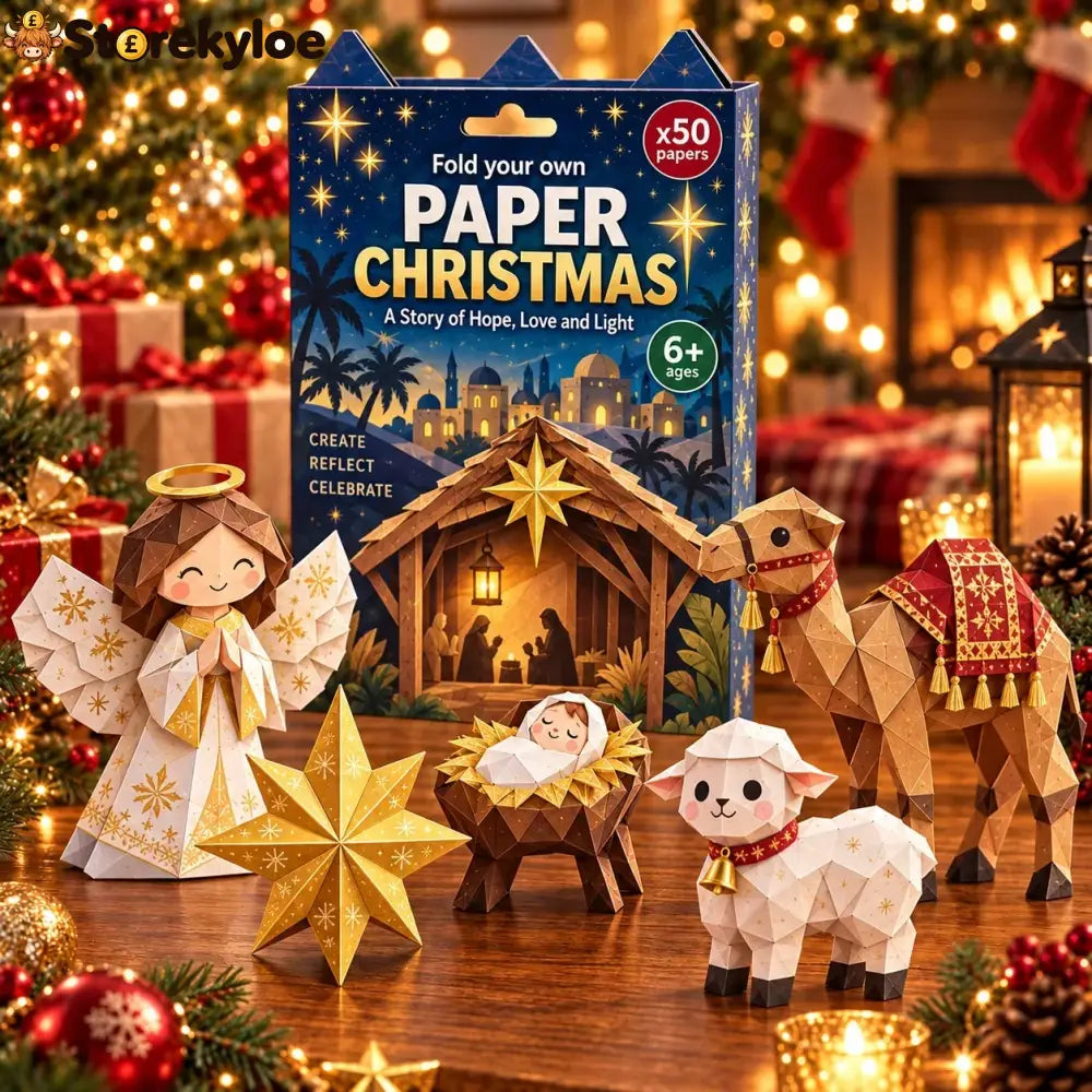 🎄✨ Rilassante e adatto ai principianti - Decorazioni natalizie 3D in carta fai-da-te 🎁 (💕 Guida passo-passo inclusa)