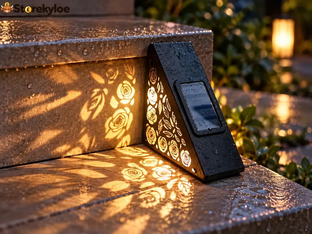 Rose Shadow Solar Step Light: Let Your Steps Bloom After Dark 🌹✨ - 1 PC