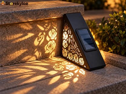 Rose Shadow Solar Step Light: Let Your Steps Bloom After Dark 🌹✨ - 1 PC
