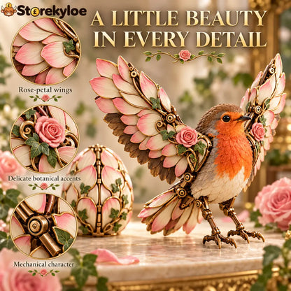 🌹🐦 Rosewing Robin – 2-in-1 Rose Egg to Mechanical Bird Transforming Figure - 1