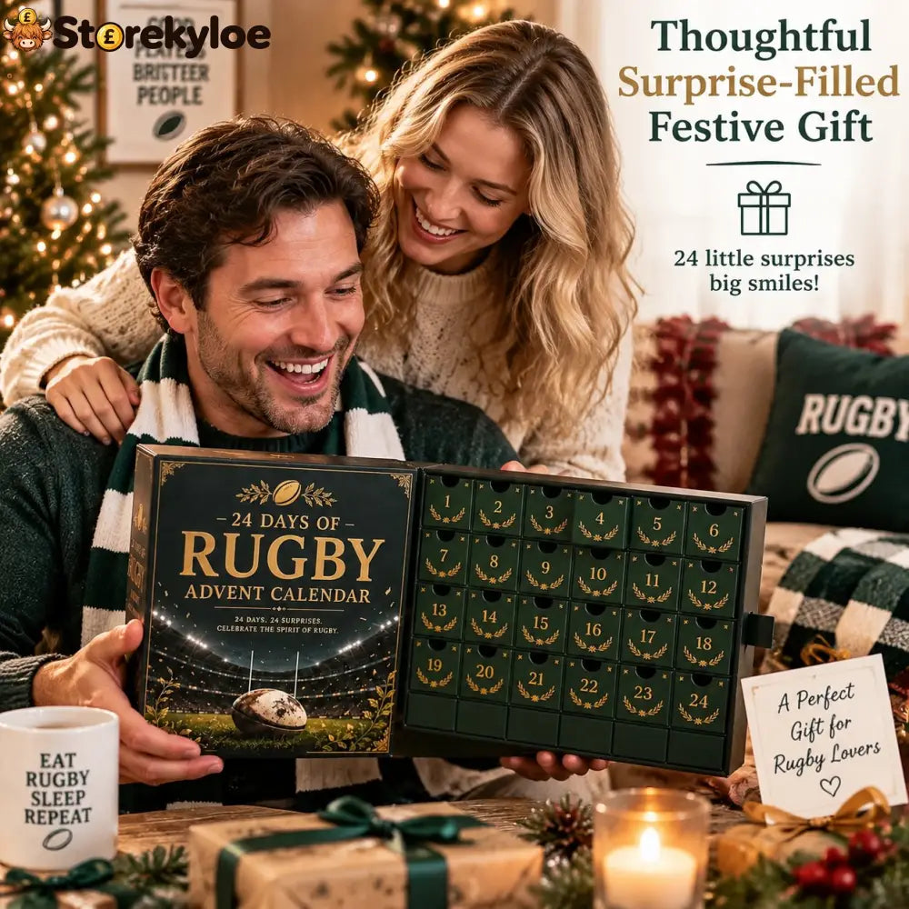 🏉 Rugby Advent Calendar – 24 Unique Rugby‑Themed Acrylic Charms
