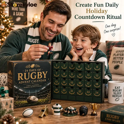 🏉 Rugby Advent Calendar – 24 Unique Rugby‑Themed Acrylic Charms