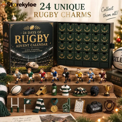 🏉 Rugby Advent Calendar – 24 Unique Rugby‑Themed Acrylic Charms