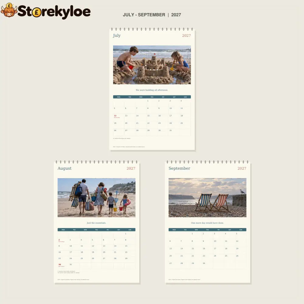 🔥Same Beach Every Summer - 2027 A4 Wall Calendar