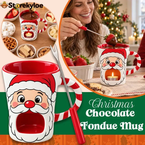 Santa Chocolate Fondue Mug