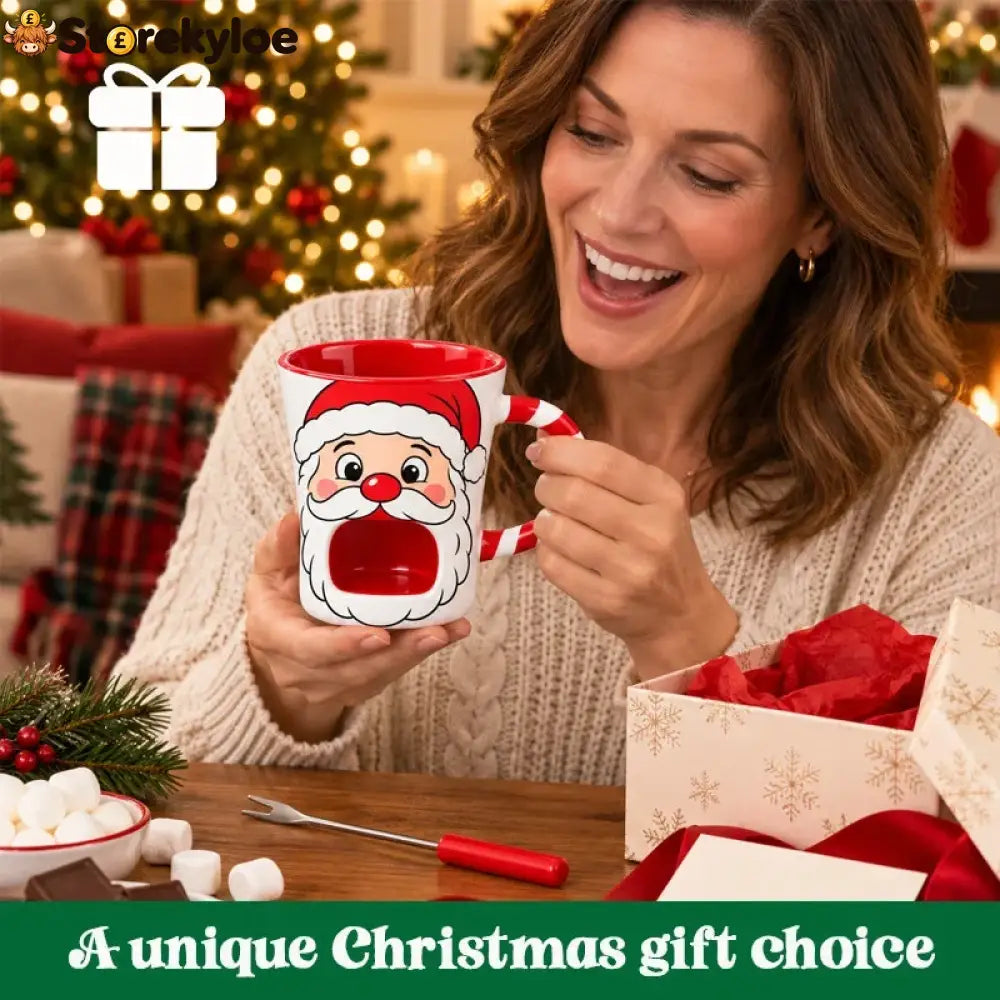 Santa Chocolate Fondue Mug