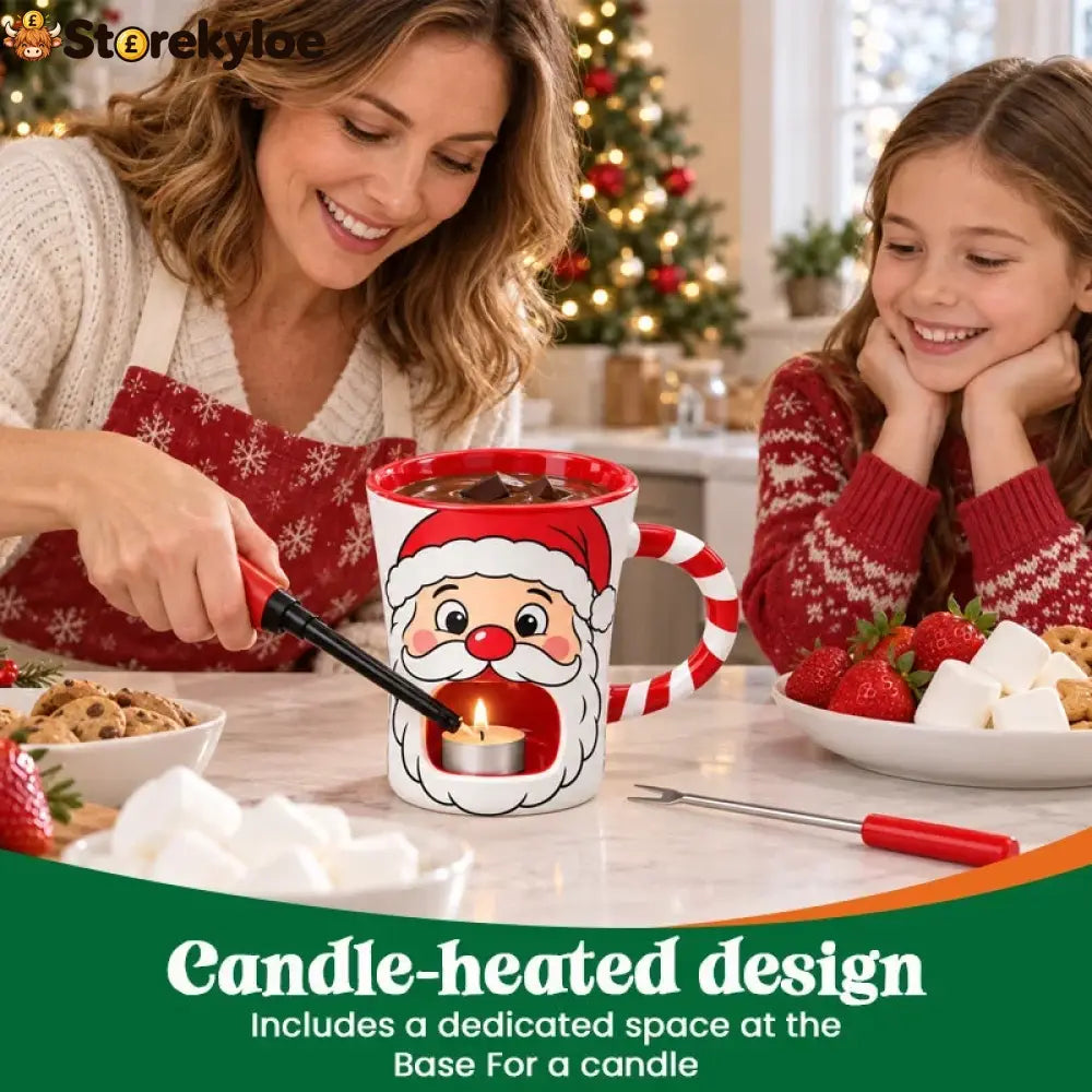 Santa Chocolate Fondue Mug
