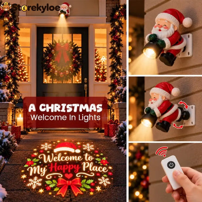 😍Santa Christmas Welcome Projector