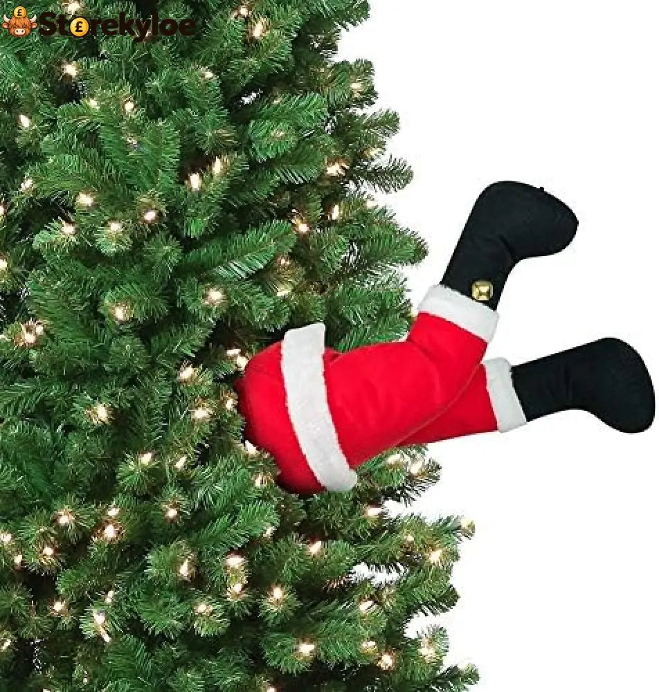 Mr. Christmas 16’ Long Battery Operated Motion Activated Animated Santa Kicking Legs for Indoor USE ONLY - Collectible