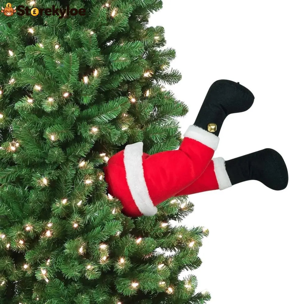 Mr. Christmas 16’ Long Battery Operated Motion Activated Animated Santa Kicking Legs for Indoor USE ONLY - Collectible
