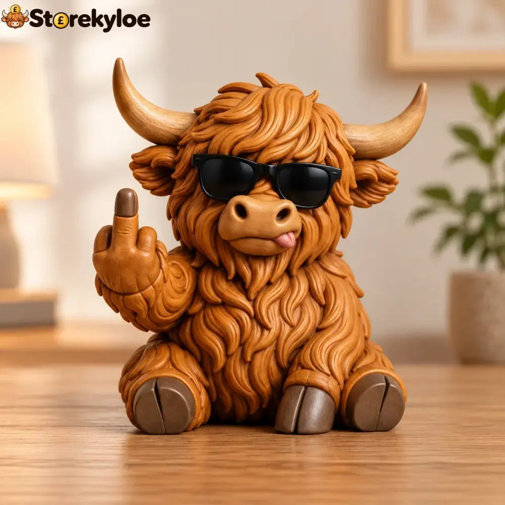 🔥😂sassy Animal Buddies🎁 - Highland Cow