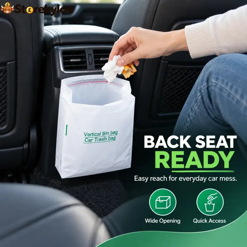 Self-Sealing Mini Trash Bags for Car Desk & Small Spaces