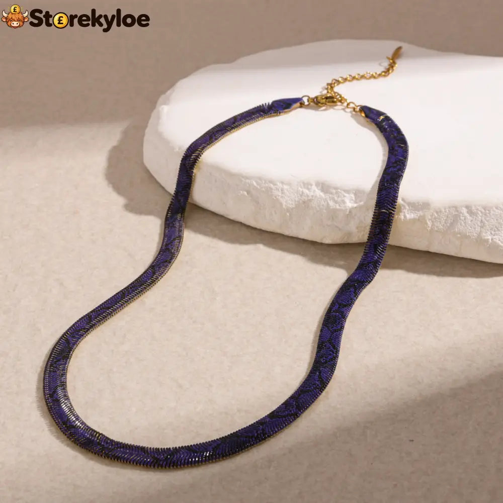 Serpent Statement Necklace – A Symbol of Mystery & Power - Burmese python