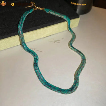 Serpent Statement Necklace – A Symbol of Mystery & Power - Western rattlesnake