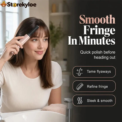 👩Shape hair in 3 seconds! Create gorgeous hairstyles anytime anywhere. 💁Portable Wireless Mini Bang Styling Comb