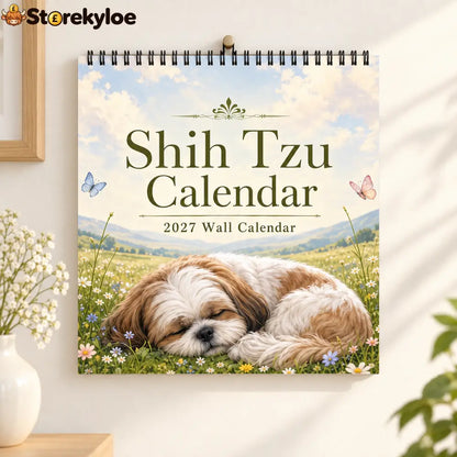 Shih Tzu 2027 Wall Calendar – Beautiful Shih‑Tzu Dog Art Calendar Perfect Gift for Shih Tzu Lovers