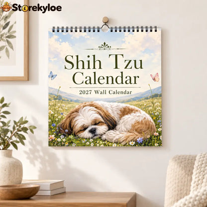 Shih Tzu 2027 Wall Calendar – Beautiful Shih‑Tzu Dog Art Calendar Perfect Gift for Shih Tzu Lovers