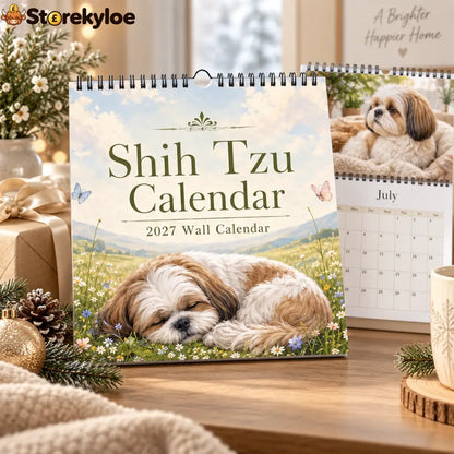Shih Tzu 2027 Wall Calendar – Beautiful Shih‑Tzu Dog Art Calendar Perfect Gift for Shih Tzu Lovers
