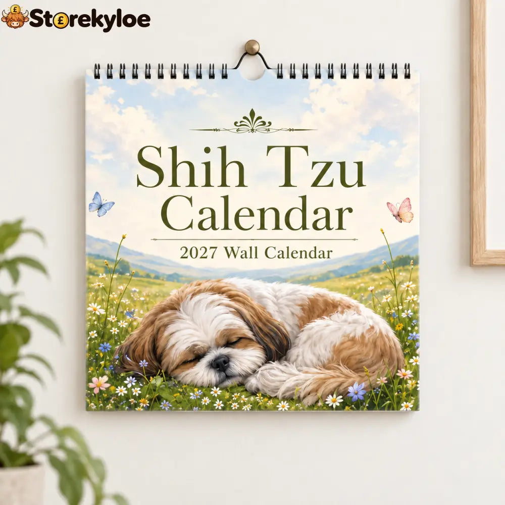 Shih Tzu 2027 Wall Calendar – Beautiful Shih‑Tzu Dog Art Calendar Perfect Gift for Shih Tzu Lovers