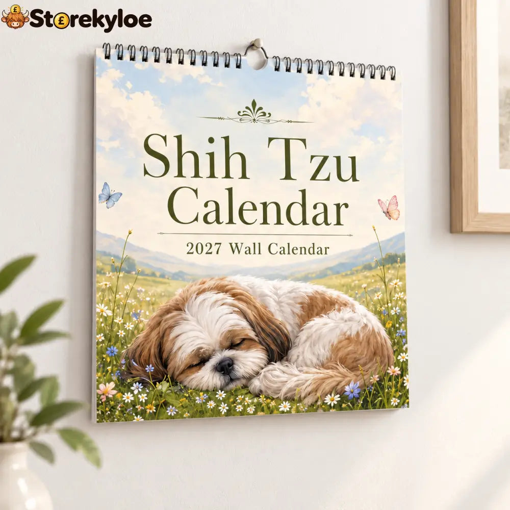 Shih Tzu 2027 Wall Calendar – Beautiful Shih‑Tzu Dog Art Calendar Perfect Gift for Shih Tzu Lovers