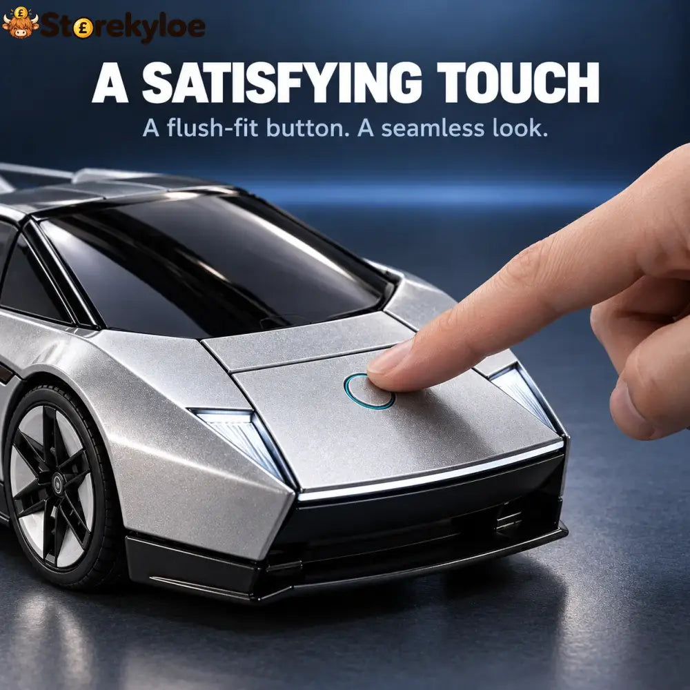🏎️silver 2-in-1 Transforming Sports Car & Robot – Futuristic Mecha Figure