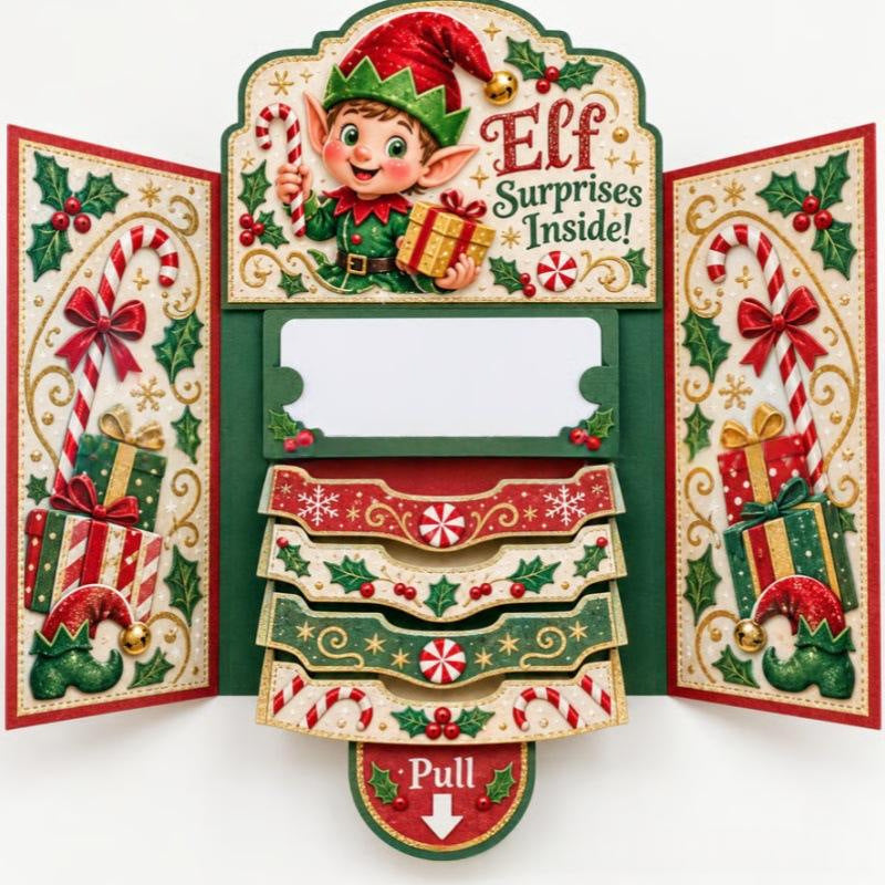 🎁Christmas Pull-Out Surprise Card 🎄