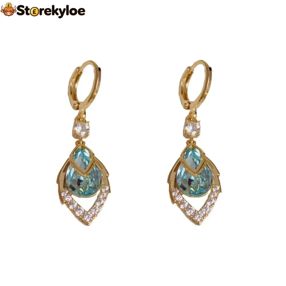 ✨Sky Blue Drop Dangle Hoop Earrings - Hot Products