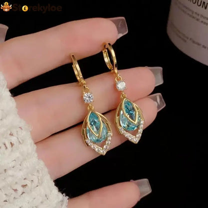 ✨Sky Blue Drop Dangle Hoop Earrings - Hot Products