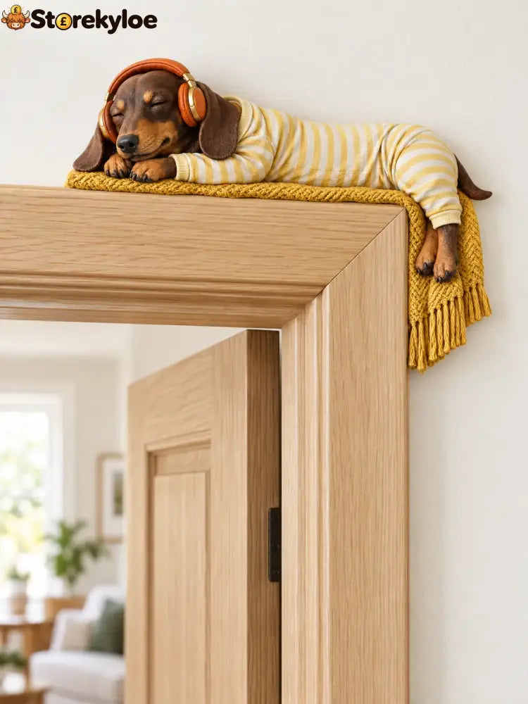 Sleeping Dachshund Door Topper