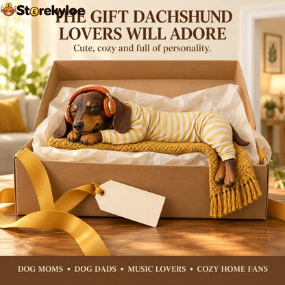 Sleeping Dachshund Door Topper