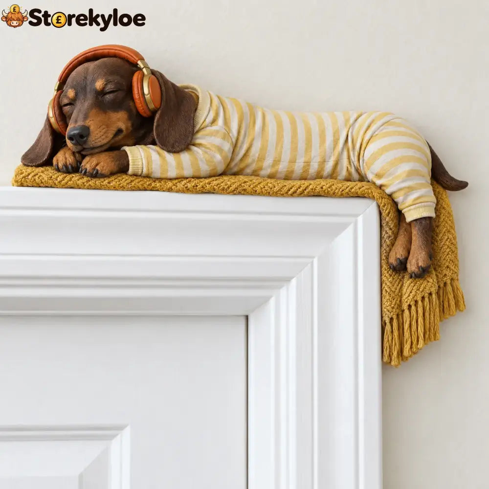 Sleeping Dachshund Door Topper - BUY 1