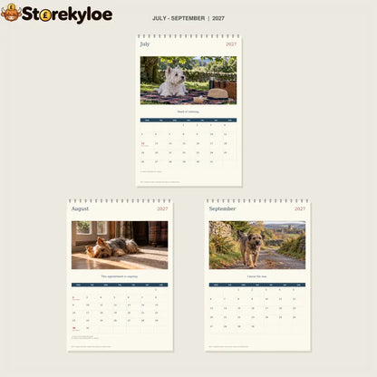 🔥Small Terrier Big Opinions - 2027 A4 Wall Calendar