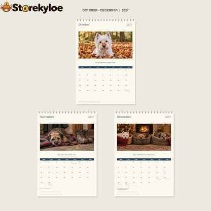 🔥Small Terrier Big Opinions - 2027 A4 Wall Calendar