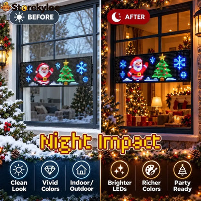 Smart App-controlled Christmas Led Pixel Display