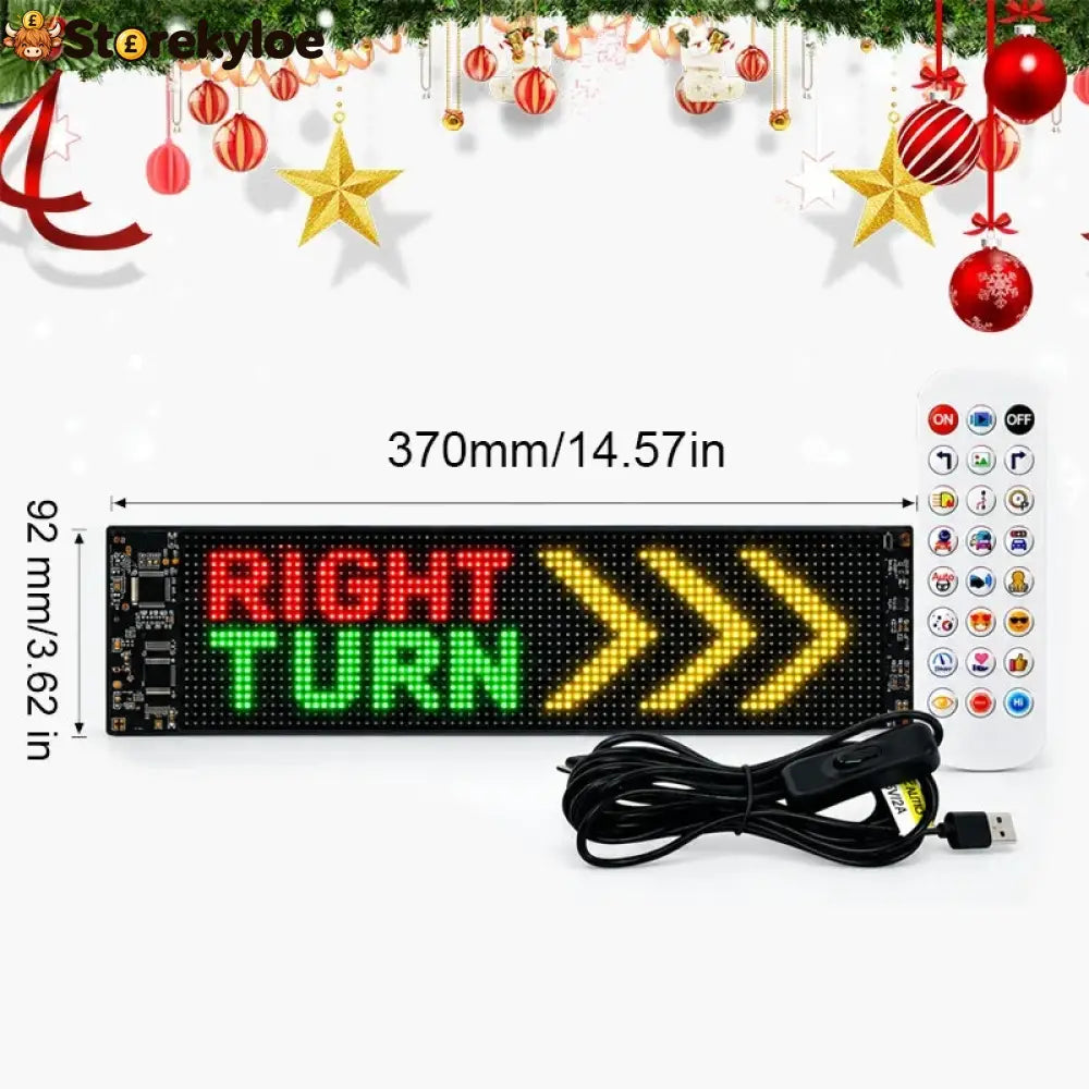 Smart App-controlled Christmas Led Pixel Display - B1 LED flexible soft screen size 370*92mm pixel 64*16 [Surplife AI