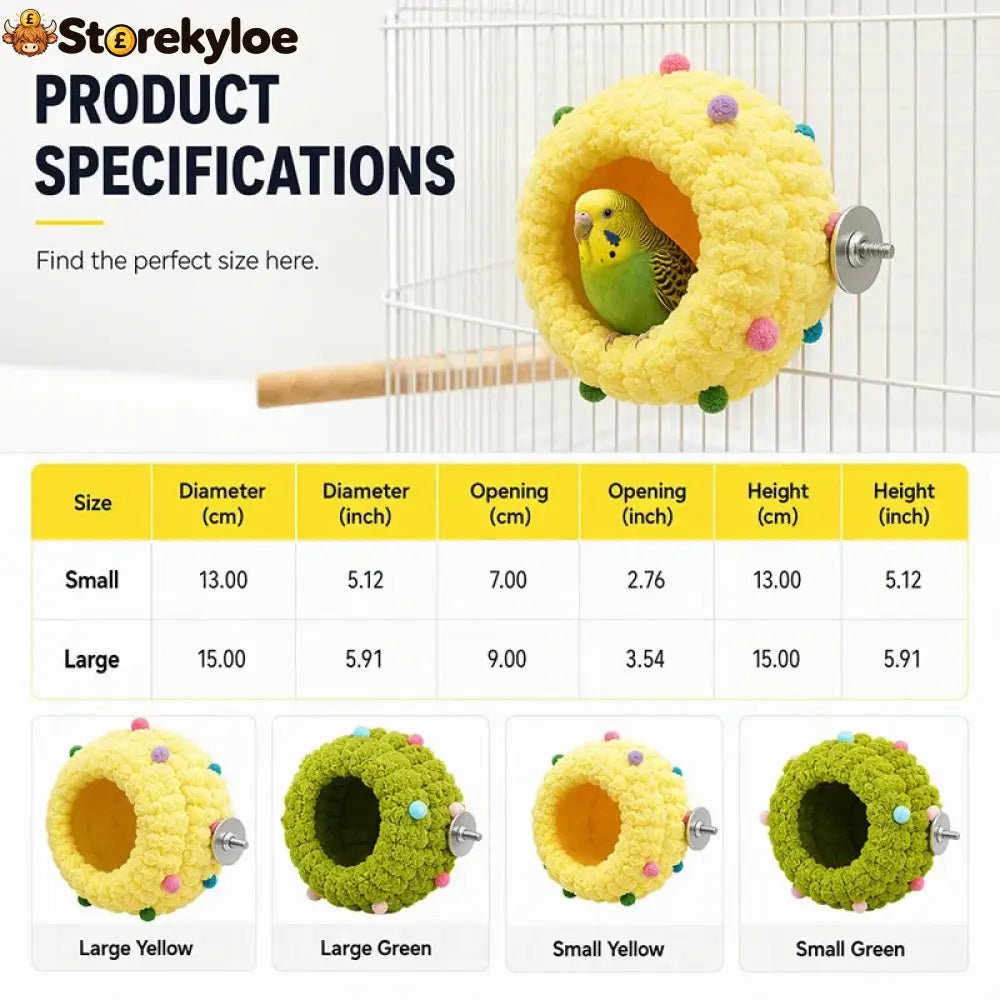 Soft Comfortable Hanging Bird Bed