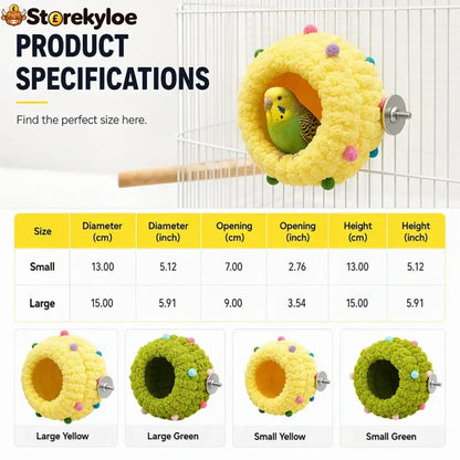 Soft Comfortable Hanging Bird Bed