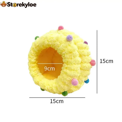 Soft Comfortable Hanging Bird Bed - Yellow / Large